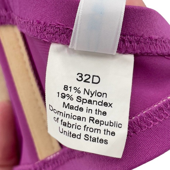 J. Crew Swimsuit Bikini Top Swim Skirt Bottoms Purple Color Block | 32D / Small - Picture 6 of 12